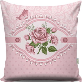 Aberto Design Cojín Multicolor 43 x 43 cm con Relleno de Silicona